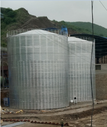 朗县粮食钢板仓的安装全过程不用热焊接